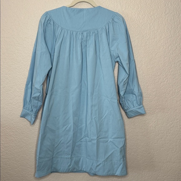 Pomander Place Baby Blue Robbie Dress long sleeve lace up strappy Scandi girl - Picture 7 of 8